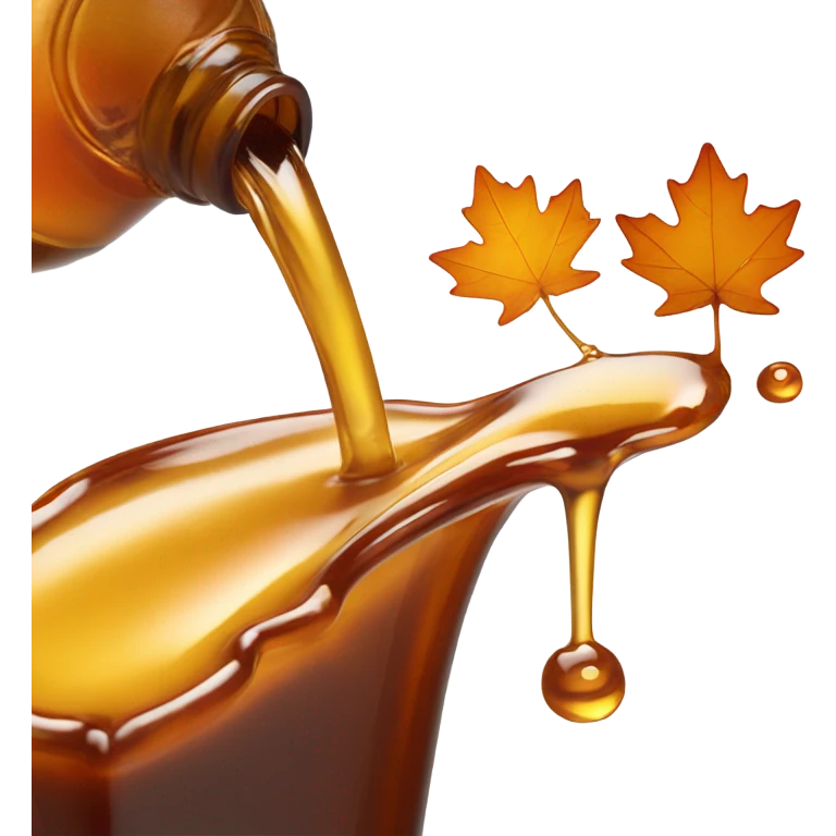 Maple syrup spilling  emoji