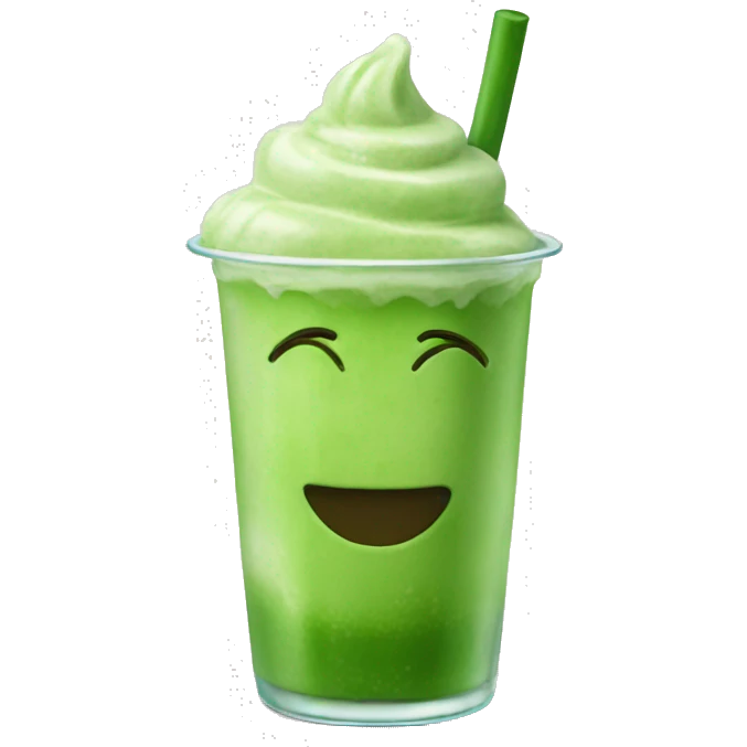 Matcha iced emoji