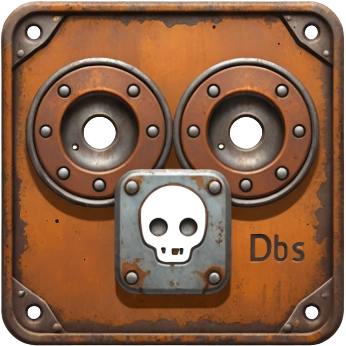 Create a Discord server icon with the name DUBS based on the popular Rust video game cosmetics. emoji