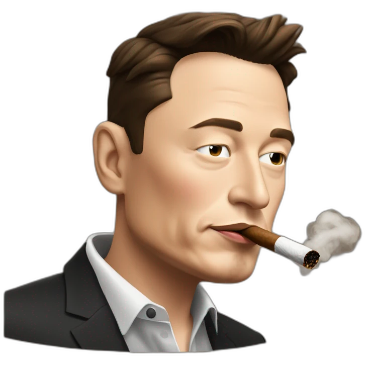 elon musk smoking cigar emoji