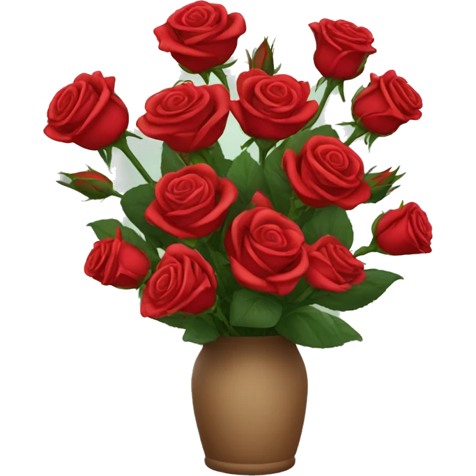 Bouquet of red roses  emoji