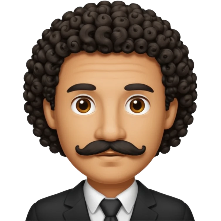 curly mustache  emoji