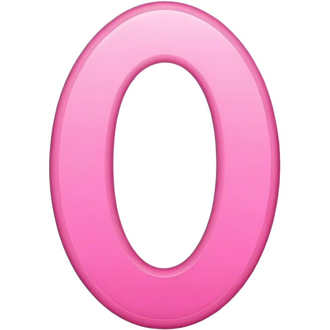 Pink ellipse emoji