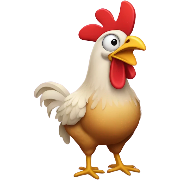Chicken having a New Year’s Eve party emoji