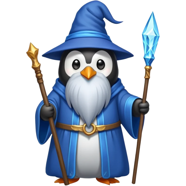 Penguin Wizard emoji