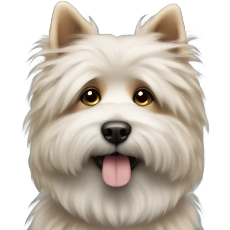 Dog with a beard emoji