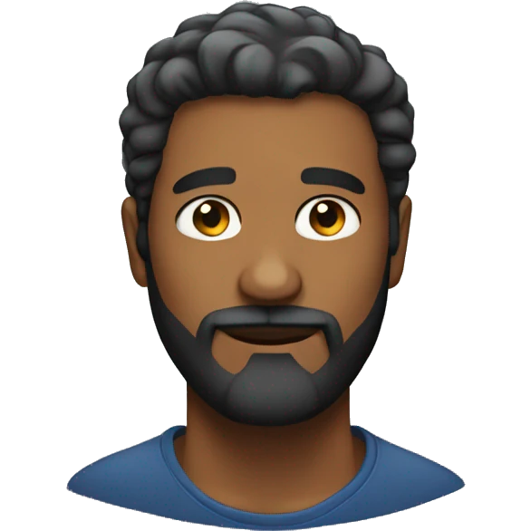 34 year old beard man emoji