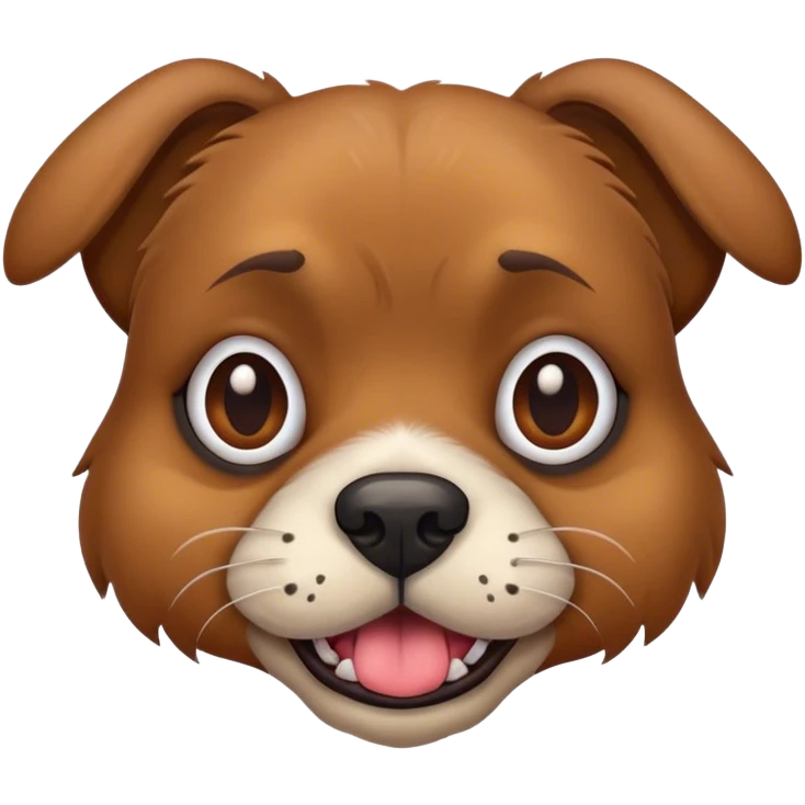 Ugly dog emoji
