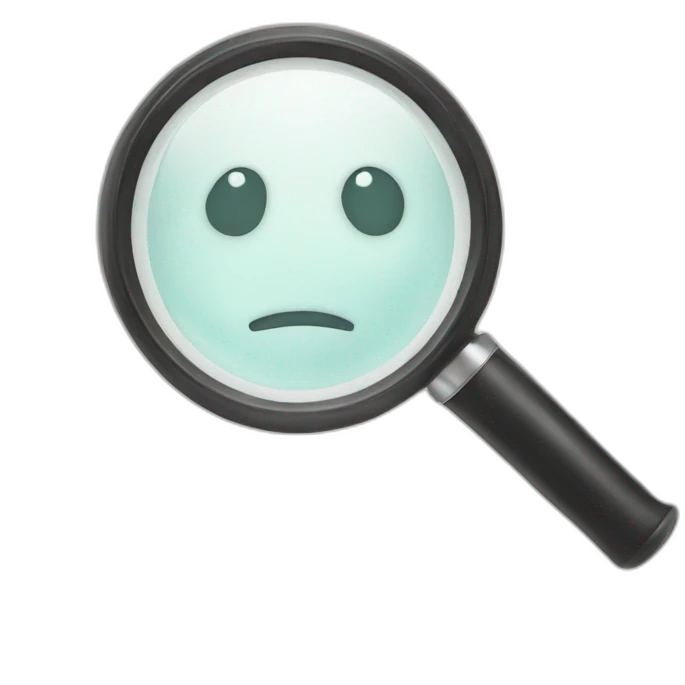 magnifying glass emoji