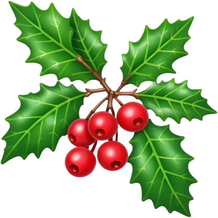 holly sprig emoji