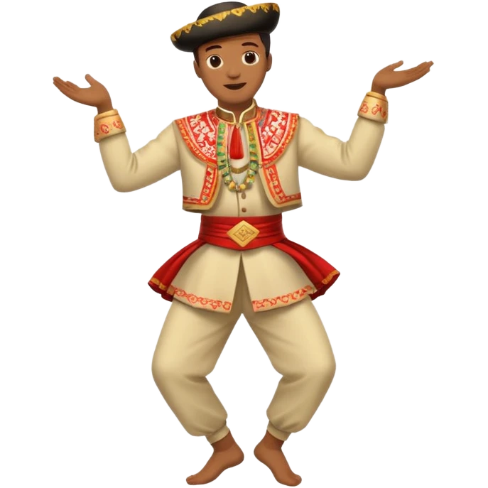 dancing man traditioanal emoji
