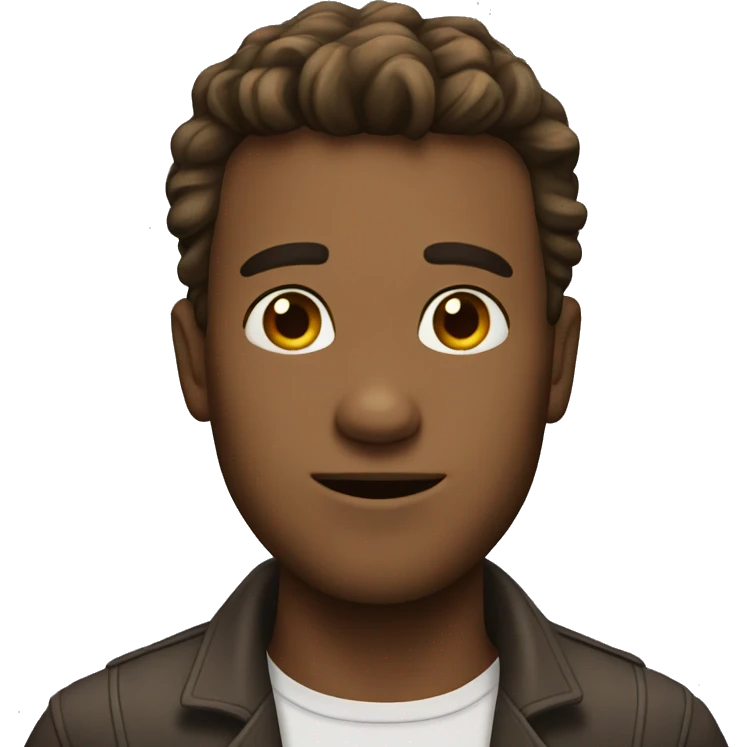 Man with charming face emoji
