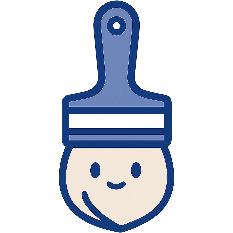 paintbrush flat design style emoji