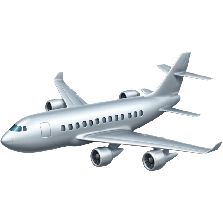 A plane which is flying in left direction emoji