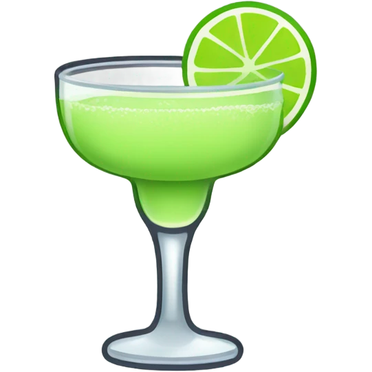 Margarita in a short glass emoji
