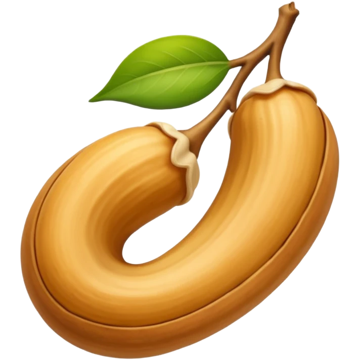 Make single simple Cashew dryfruit no leave  emoji