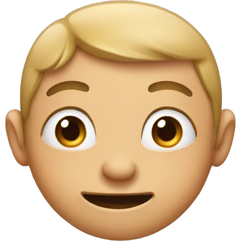 Funny face emoji