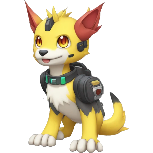  kawaii cool edgy Digimon-Fakemon-animal full body emoji