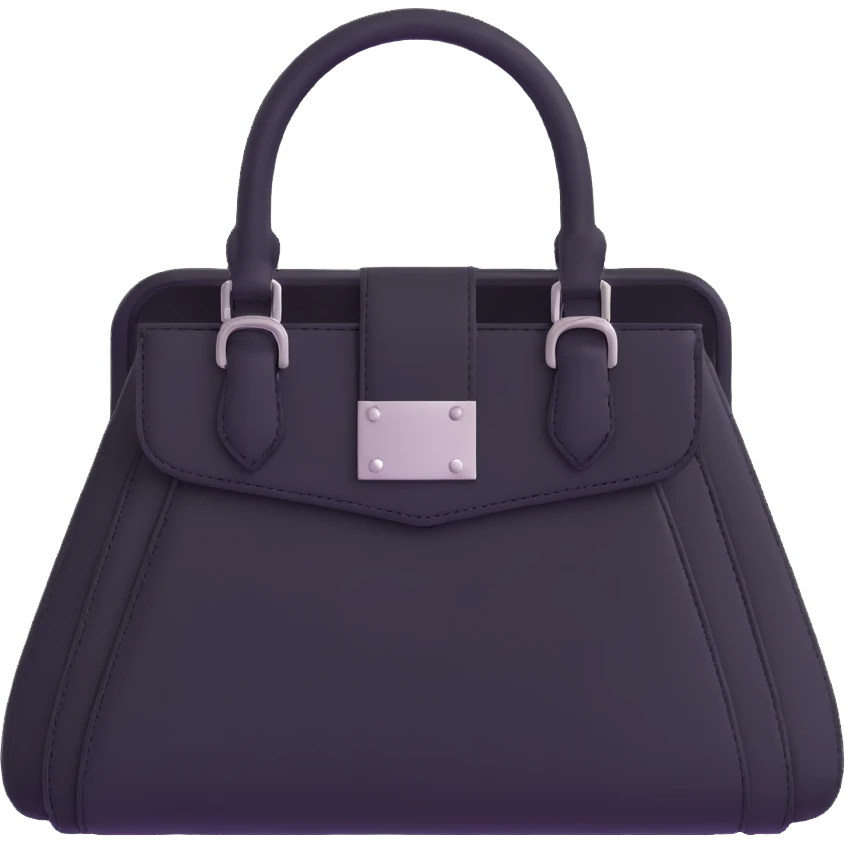 Black goth purse emoji
