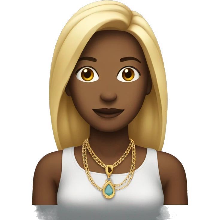 Women with necklace emoji