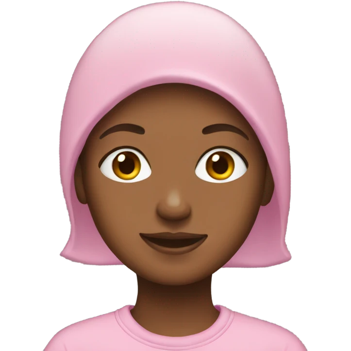 Girl wearing pink sweats  emoji