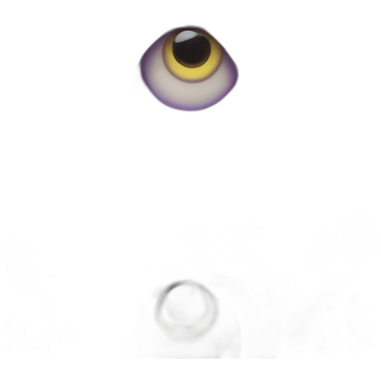majestic godly violet iris eyeball serious intense symmetrical knowledgable emoji