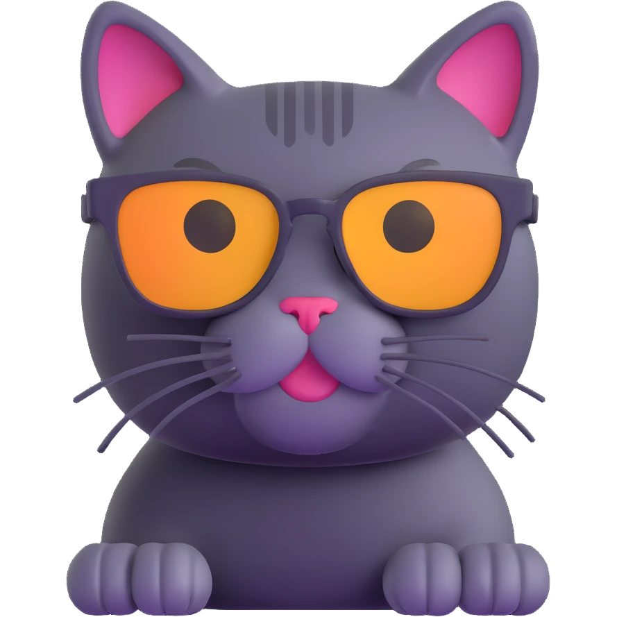 cat wearing sunglasses emoji
