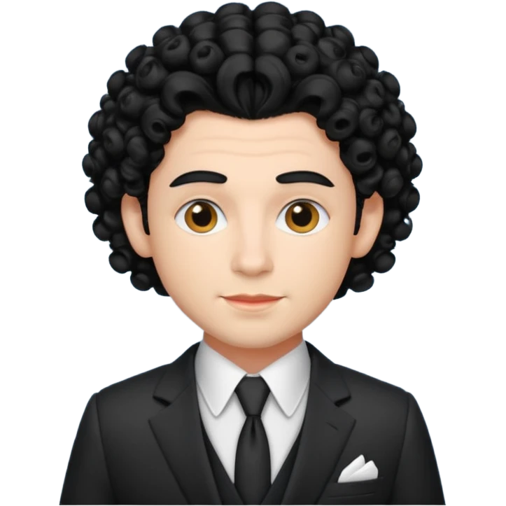 curly  drag king emoji