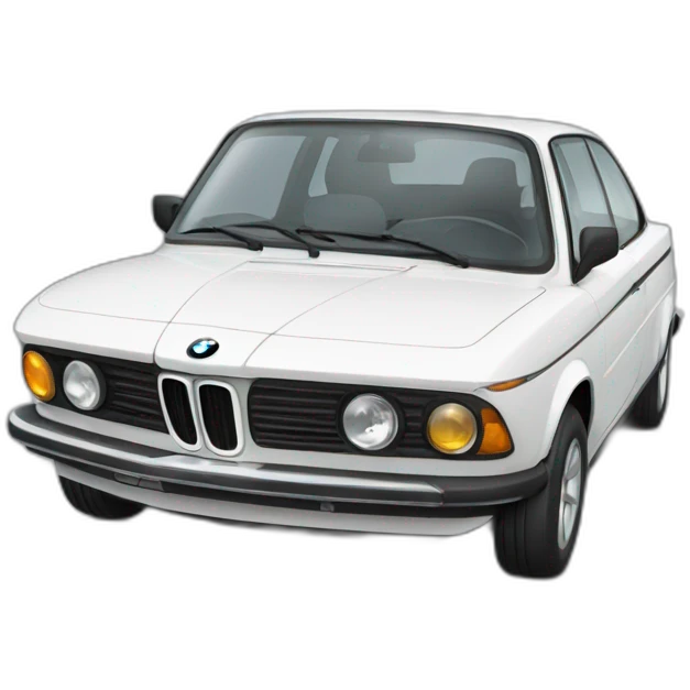 White electric bmw emoji