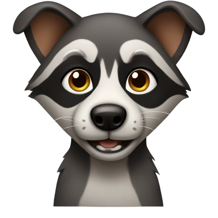 dog raccoon emoji