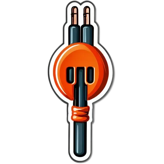 Electric cable with plug emoji