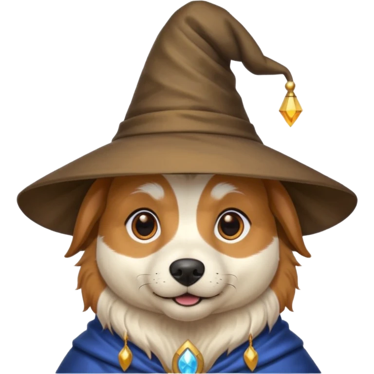 Dog wizard emoji