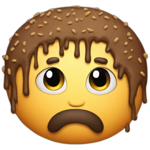 hairy sad burger emoji