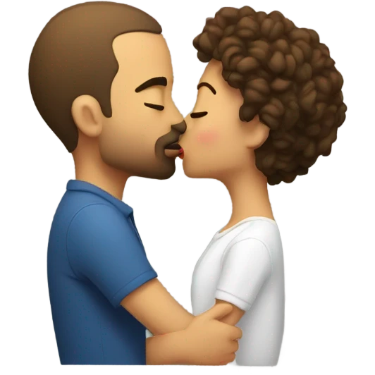 me kissing my man  emoji
