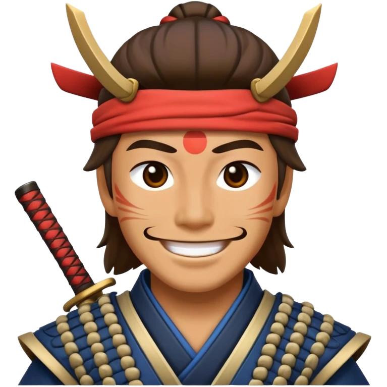 happy samurai emoji
