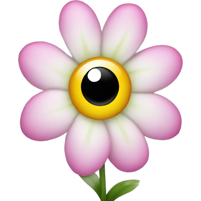 flower with eyes emoji