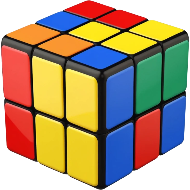 a 3×3 rubik's cube emoji