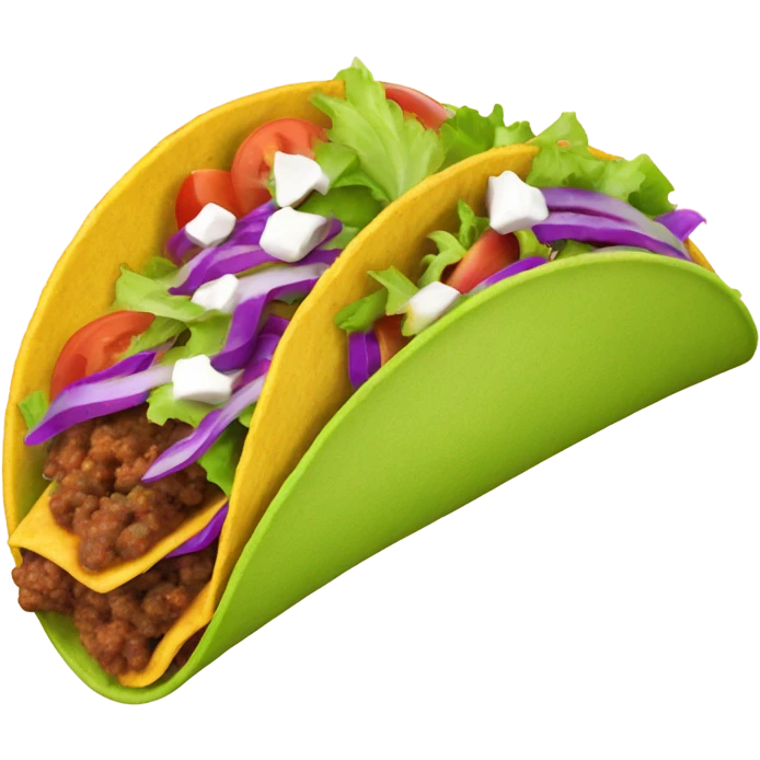 Purple taco emoji
