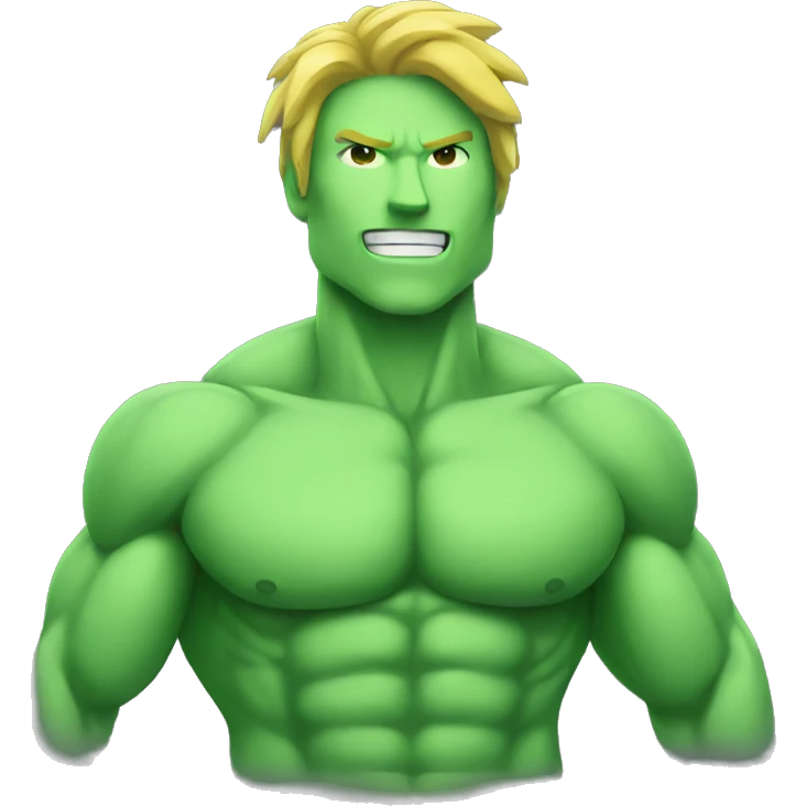 Green muscle emoji