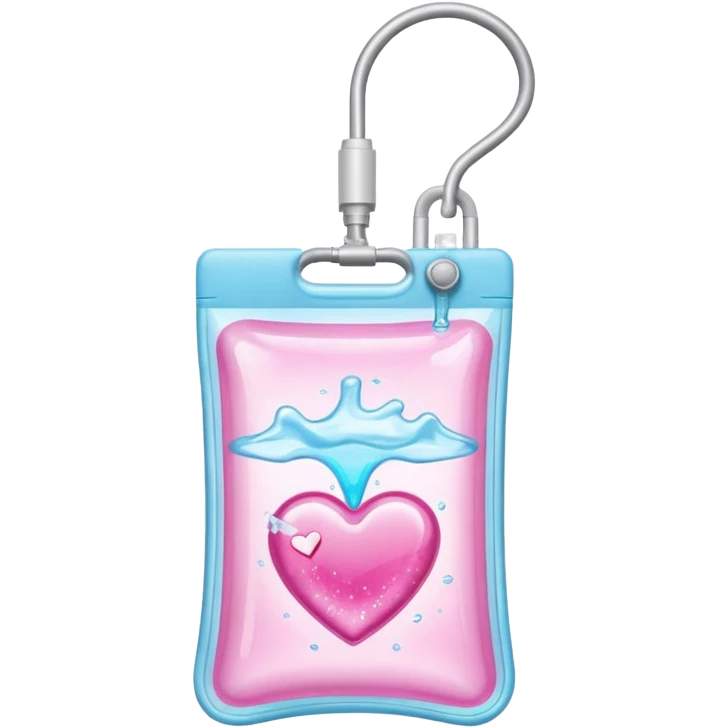 IV bag that looks like Love Island (the television show) emoji