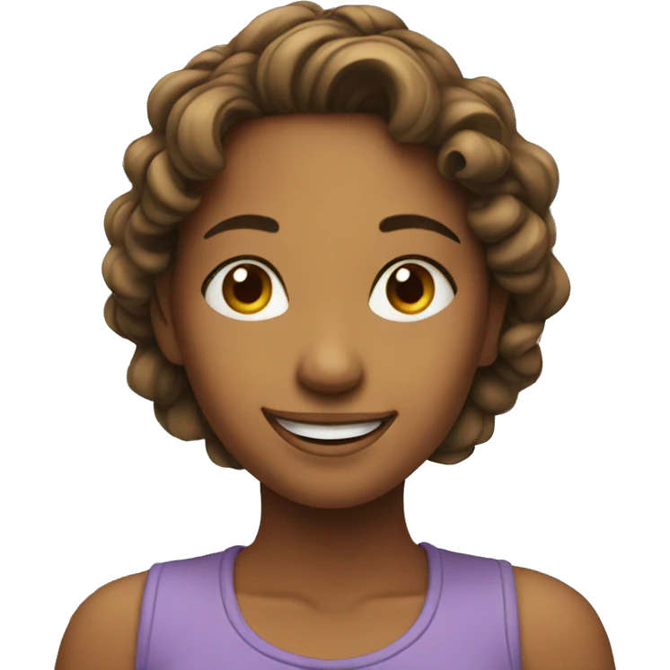 smiling girl by window emoji