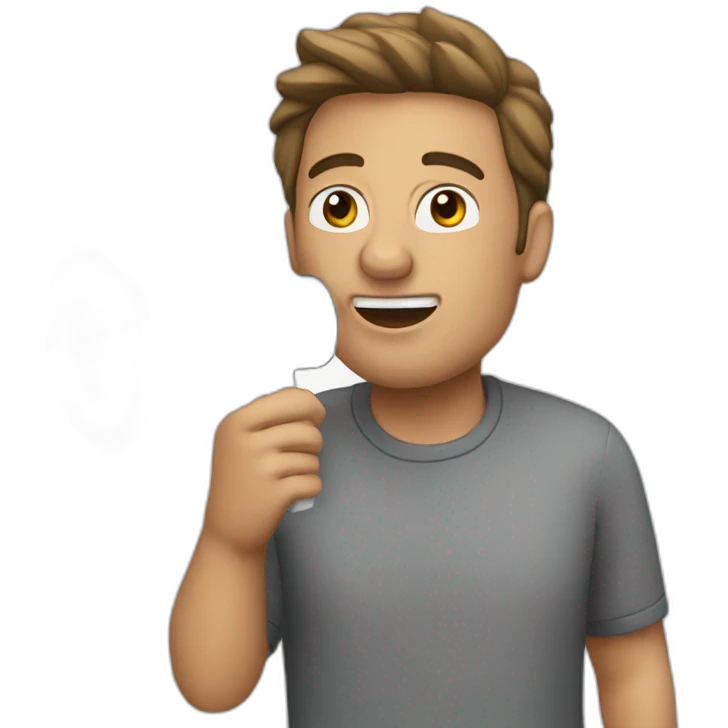man using megaphone emoji