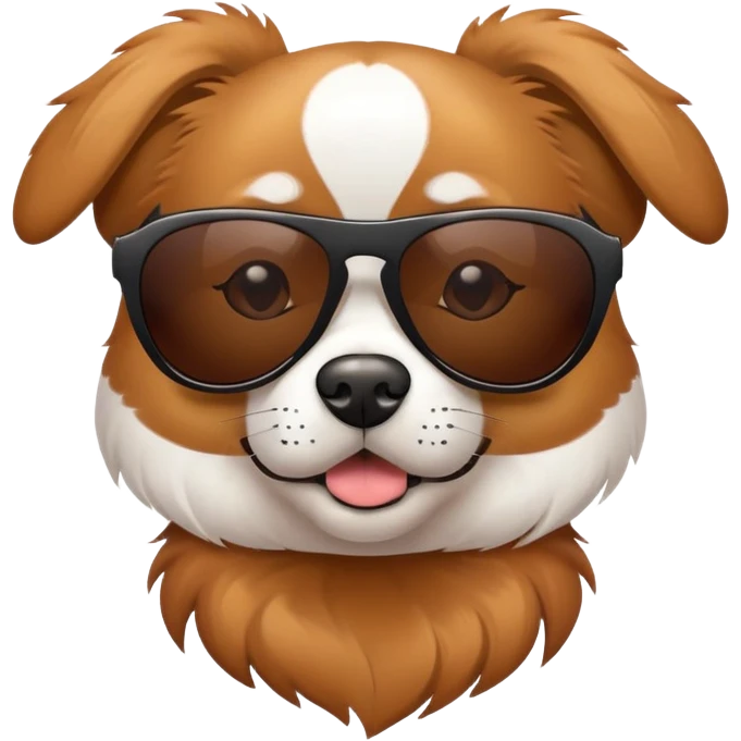 Dog with sunglasses  emoji