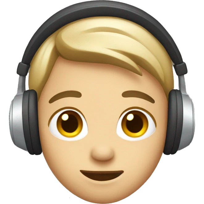 lover wearing headphone emoji