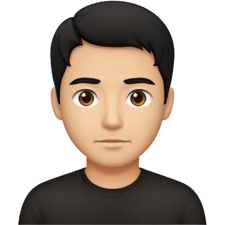 The Walking Man black hair  emoji