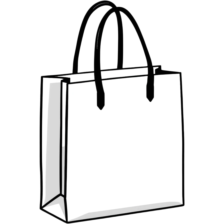 shopping bag with branded clothes emoji
