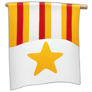 Catalan flag with star emoji