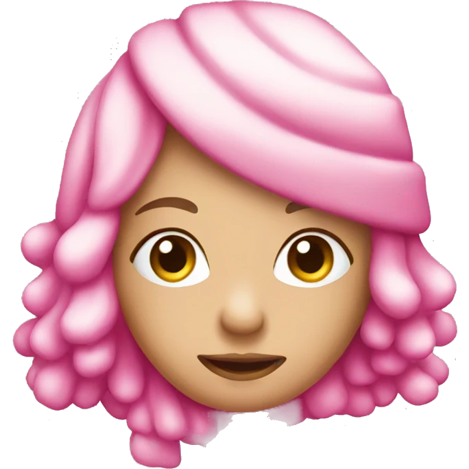 Christmas pink emoji