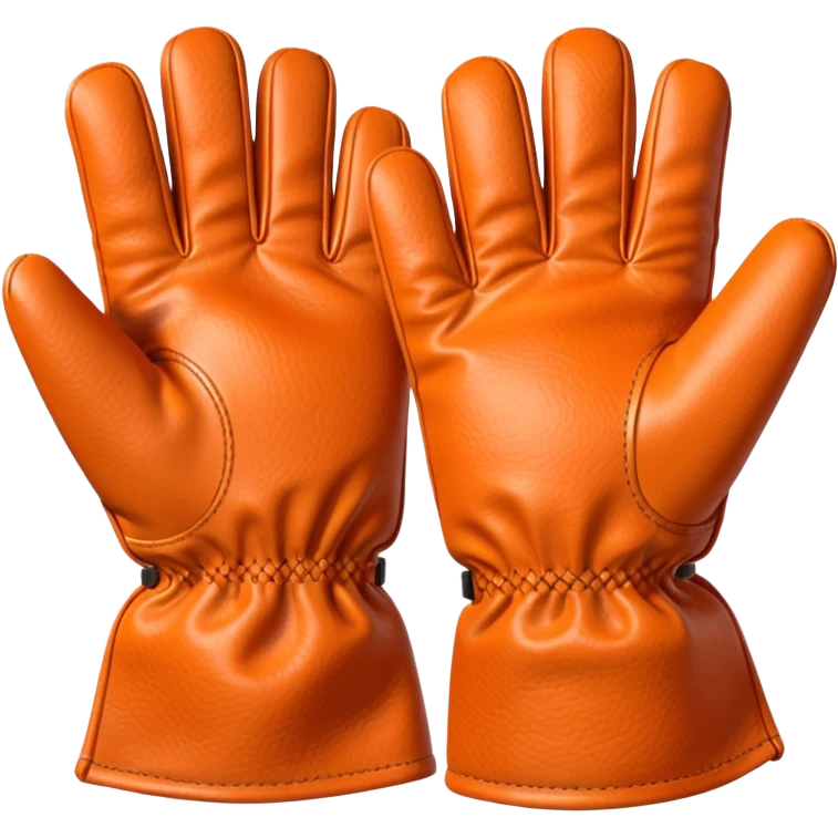 gloves: orange color emoji
