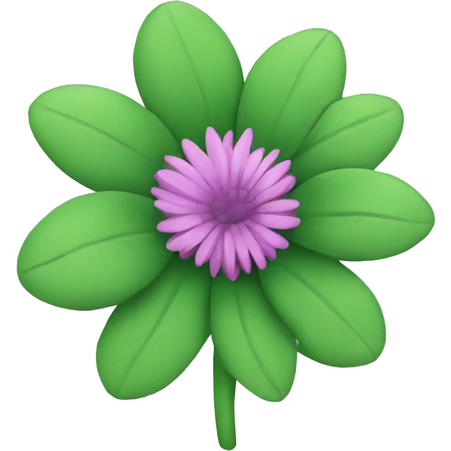 green mum flower emoji